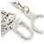 Louis Vuitton Silver Metal Wallet Chain Silvery - view 2