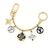 Charm per borsa Louis Vuitton Nero Argento D'oro
