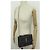 BORSA A MANO SAINT LAURENT SUNSET 442906 PELLE NERA EFFETTO COCCO TRACOLLA Nero - vista 8