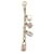 Hermès BIJOU DE SAC HERMES OLGA BRELOQUES CADENAS KELLY CHAINE ANCRE DORE PORTE CLES Doré  - vue 3
