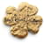 NEUF BROCHE YVES SAINT LAURENT TREFLE A 4 FEUILLES DORE PENDENTIF CLOVER BROOCH Doré  - vue 1