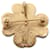 NEUF BROCHE YVES SAINT LAURENT TREFLE A 4 FEUILLES DORE PENDENTIF CLOVER BROOCH Doré  - vue 2