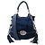 LANCEL BRIGITTE BARDOT BB HANDBAG A04801 ALCANTARA BLUE SHOULDER BAG