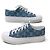 NEUE LOUIS VUITTON STELLAR 1A4WTV MONOGRAM DENIM CANVAS 39 SNEAKERS Blau - Ansicht 3