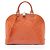 Borsa Satchel Louis Vuitton Monogram Vernis Alma PM Arancione