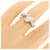 Autre Marque Pt900 Diamantring Silber - Ansicht 4