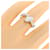 Autre Marque Pt900 Diamantring Silber - Ansicht 5