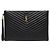 Saint Laurent Clutch Matelassé Monogram Gold Large Nera Nero - vista 3