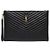 Saint Laurent Clutch Matelassé Monogram Gold Large Nera Nero - vista 4