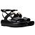 Louis Vuitton Sandalo platform Swing Lock Black Nero