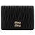 Miu Miu Cartera Pequeña de Piel Napa Acolchada Negra AFPP Negro