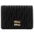 Miu Miu Cartera Pequeña de Piel Napa Acolchada Negra AFPP Negro - vista 2