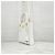 Prada Mini bolso tote bandolera en piel Saffiano blanca Blanco - vista 2