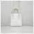 Prada Mini bolso tote bandolera en piel Saffiano blanca Blanco - vista 3