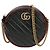 Gucci Bolso bandolera redondo mini GG Marmont Negro Rojo