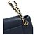 Chanel Borsa a tracolla con patta in pelle caviar blu navy - vista 8