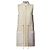 Louis Vuitton Kleid mit Reißverschluss und Monogram-Akzent Cream Weiß
