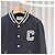 Céline Texturierte Wool Teddy Varsity Bomberjacke Schwarz - Ansicht 4