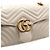 Gucci Borsa a tracolla bianca matelassé chevron con catena dorata Bianco - vista 13