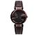 Gucci Relógio Feminino Interlocking Collection em Couro Castanho com Quartzo