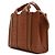 Chloé Borsa Tote Woody Piccola in Pelle Marrone - vista 2