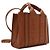 Chloé Borsa Tote Woody Piccola in Pelle Marrone - vista 3