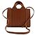 Chloé Borsa Tote Woody Piccola in Pelle Marrone - vista 4