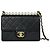 Chanel Borsa a patta con perle acriliche Small Goat Skin Series Nero