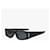 Saint Laurent Gafas de sol SL Cassandra Monogram Rectangular Wide para mujer Negro - vista 5