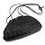 Bottega Veneta Mini Borsa Dumpling Intrecciata Nero - vista 9