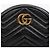 Gucci Borsa a tracolla rotonda mini GG Marmont Nera Nero - vista 3