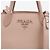 Prada Borsa Tote piccola Monochrome in pelle Saffiano Rosa - vista 2