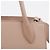 Prada Borsa Tote piccola Monochrome in pelle Saffiano Rosa - vista 5