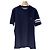 Brunello Cucinelli Baumwoll-T-Shirt mit besticktem Logo Navy XXL Blau
