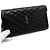 Saint Laurent Cartera con solapa de piel de cordero acolchada negra - vista 10
