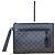 Clutch Louis Vuitton Takeoff Pouch Nero Grigio Marrone