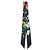 Gucci Pañuelo de seda con estampado floral Negro