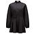 Vestido Moncler de popelina de algodón negro