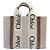 Chloé Borsa Tote e Crossbody Woody Small Marrone