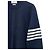 Thom Browne Navy Milano Stitch Strick mit diagonalen Bündchen Blau - Ansicht 3