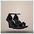 Louis Vuitton Sandalo con zeppa Lounge Black Nero - vista 2