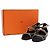 Hermès Sandali Logo Donna Noir Nero - vista 9