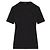 Jacquemus Kurzarm-T-Shirt aus Ripsband Schwarz - Ansicht 4