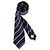 Dior Cravatta in seta a righe da uomo (Blue/Black)
