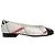 Chanel Ballerinas mit gesticktem Schleifen-Logo White Weiß