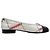 Chanel Ballerinas mit gesticktem Schleifen-Logo White Weiß - Ansicht 4