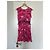 The Kooples Sommerkleid mit rosa Blumen Schwarz Pink Weiß - Ansicht 2