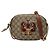 Borsa a tracolla Gucci GG Supreme Tiger Marrone Beige