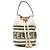 Céline Bolso Celine Teen Drawstring Logo Blanco Verde Crudo