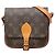 Louis Vuitton Monogram Mini Cartouchiere Schultertasche Braun